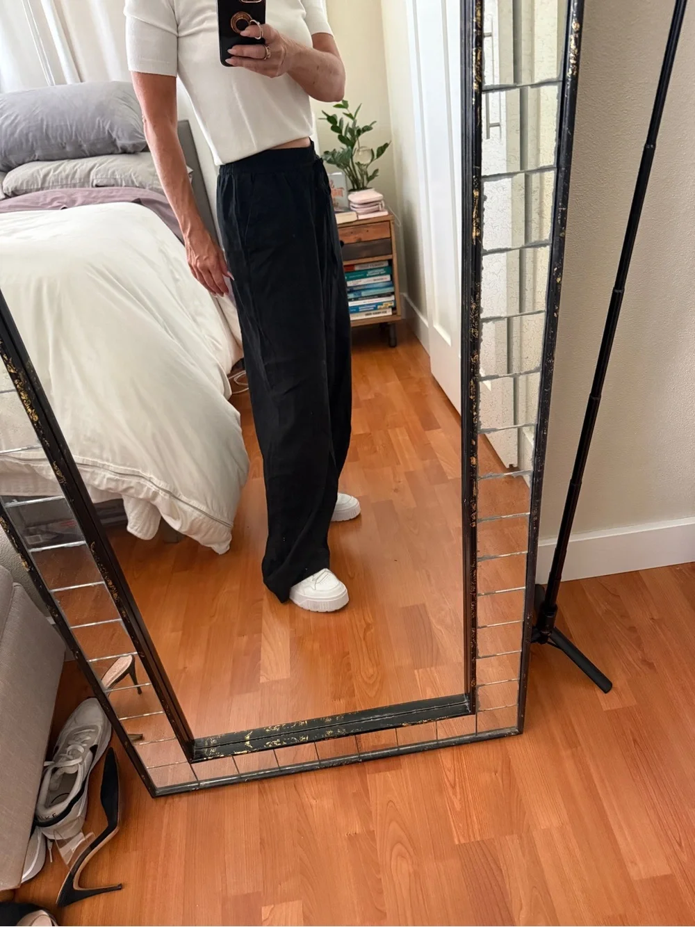 Zara Black Wide Leg Pants